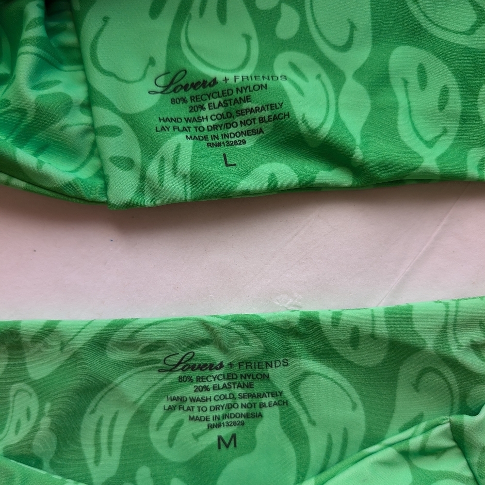 Lovers + Friends Bikini Swimsuit Fun Loving Top & Bottom 2 Piece M/L - Picture 6 of 6